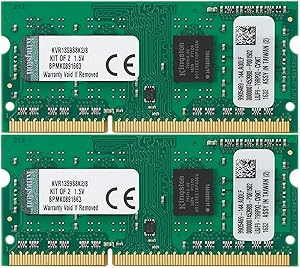 Kingston ValueRAM 8GB Kit (2x4GB) 1333MHz DDR3 SODIMM