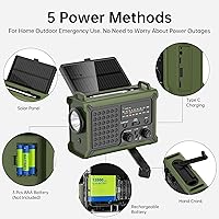 Mesqool Solar Radio Emergency Hand Crank 12000mAh — image 8