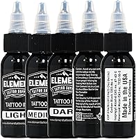 Element Tattoo Supply Greywash Tattoo Ink Set 1oz (5 Pack) — image 2