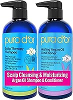 PURA D'OR Scalp Therapy Shampoo & Conditioner Set 16oz — image 1