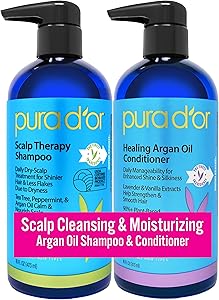 PURA D'OR Scalp Therapy Shampoo & Conditioner Set 16oz Review