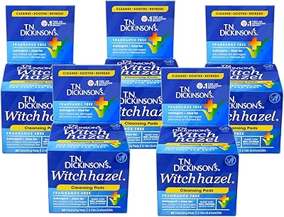 T.N. Dickinson Witch Hazel Cleansing Cloths 60 ct (5 pack)