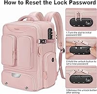 Taygeer Vacuum Backpack 17-inch Laptop Compression Travel Backpack — image 7