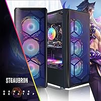 STGAubron Gaming PC Desktop, Intel Core i7 8th Gen, Radeon RX 580 8GB, 16GB RAM, 1TB SSD — image 2