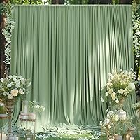 Suppromo Sage Green Backdrop Curtain 10ft x 10ft — image 1