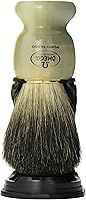 Omega 63171 Stripey 100% Pure Badger Shaving Brush with Stand — image 2