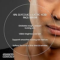 Advanced Clinicals 10% Glycolic Acid + Lactic Acid Body Lotion & Face Serum Set — image 7