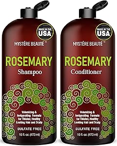 MYSTÉRE BEAUTÉ Rosemary Shampoo and Conditioner Set 16 fl oz Review