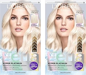 L'Oreal Paris Feria Hyper Platinum Hair Bleach Kit, 2-Pack Review