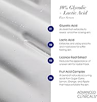 Advanced Clinicals 10% Glycolic Acid + Lactic Acid Body Lotion & Face Serum Set — image 8