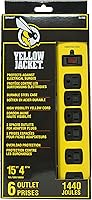 Yellow Jacket 5138N Metal Surge Protector Strip with 6 Outlets and 15-Foot Cord — image 1