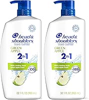 Head & Shoulders 2-in-1 Dandruff Shampoo and Conditioner Green Apple, 32.1 Fl Oz, 2 Pack — image 1