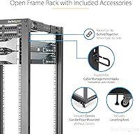 StarTech 4POSTRACK42 42U Mobile Open Frame Server Rack — image 4