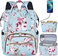Kaome 15.6 Inch Laptop Backpack with Insulated Lunch Bag — image 1