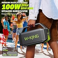 W-KING D9-1 Portable Bluetooth Speaker — image 9