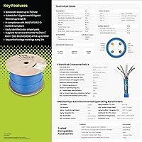 TRUE CABLE Cat6A Shielded Riser Ethernet Cable 1000ft — image 6