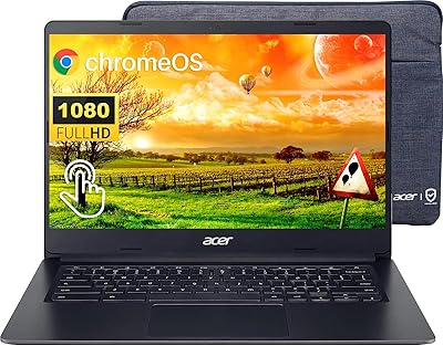 Acer Chromebook 314 Laptop 2023, 14″ FHD Touchscreen, Intel Celeron N4020, 4GB RAM, 64GB eMMC