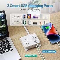 TROND Prime Mini Ⅱ 15FT Extension Cord Power Strip with USB-C — image 3