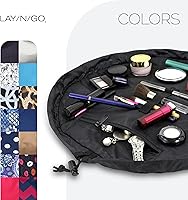 Lay-n-Go Cosmo Drawstring Makeup Bag - 20″, Black — image 6