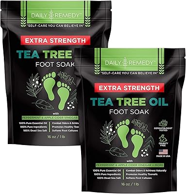 Daily Remedy Extra Strength Tea Tree Oil Foot Soak with Epsom Salt - 2 Pack