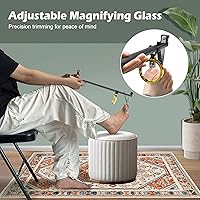 DEPSUNNY Long Handle Toenail Clippers with Magnifier, 17-Inch — image 3