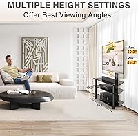 TAVR Furniture Swivel Floor TV Stand with Mount for 32-70 Inch TVs — image 2