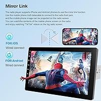 Haudio 10.1″ Rotatable Touch Screen Car Stereo Single Din — image 7