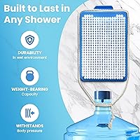 ShowerTree Wall-Mounted Back & Body Shower Scrubber (Blue) — image 6
