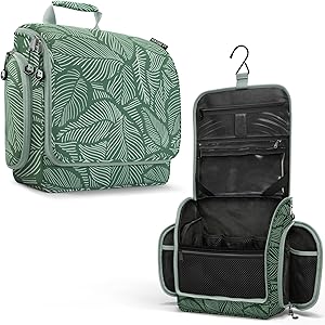 VENTURE 4TH Hanging Travel Toiletry Bag - Green Leaves Review