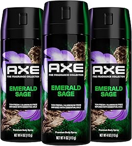AXE Premium Deodorant Body Spray for Men Green Geranium 3 Count Review
