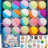 GDXINYES 20 Pack Bath Bombs for Kids with Surprise Toys — image 1