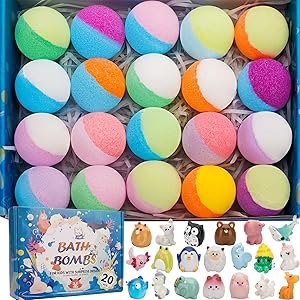 GDXINYES 20 Pack Bath Bombs for Kids with Surprise Toys Review