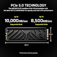 Corsair MP700 Elite 2TB PCIe 5.0 NVMe M.2 SSD — image 3