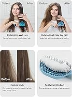 NuWay 4HAIR DoubleC PRO Detangling Brush (Red) — image 6