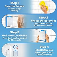 ShowerTree Wall-Mounted Back & Body Shower Scrubber (Blue) — image 4