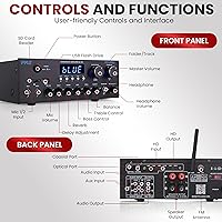 Pyle PDA99BU Wireless Bluetooth Streaming Amplifier — image 2