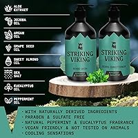 Striking Viking Beard Wash & Conditioner - 20 fl oz, Peppermint & Eucalyptus — image 2