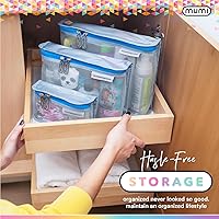 MUMI Travel Toiletry Bag Set of 3 – TSA Approved Clear Makeup Organizers — image 6