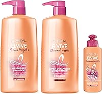 L'Oreal Paris Elvive Dream Lengths Shampoo & Conditioner Kit 28oz + Leave-in Conditioner 6.8oz — image 1
