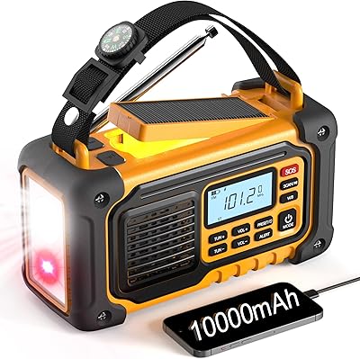 DexScout Crank Emergency Weather Radio 10000mAh