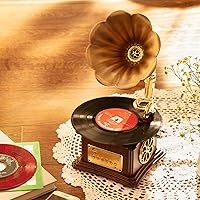 MEAGEAL Vintage Style Wooden Record Player 109HJ-1 — image 2
