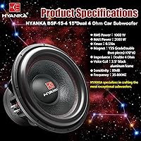H YANKA BSF-15-4 15 Inch Subwoofer — image 4