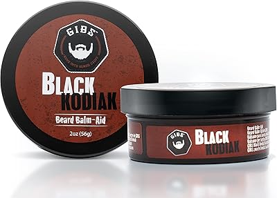 GIBS Grooming Black Kodiak Beard Balm Aid, 2 oz