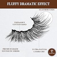 7C SevenCrown Magnetic Eyelashes Kit - 7 Pairs Cat-Eye Medium with 2 Magnetic Liners (Black + Brown) — image 5