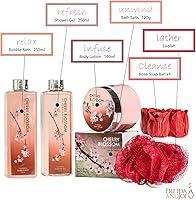 Freida and Joe Deluxe Cherry Blossom Spa Basket — image 4