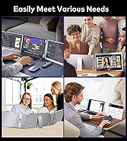 FOPO 14″ Triple Monitor Laptop Screen Extender S7 — image 7