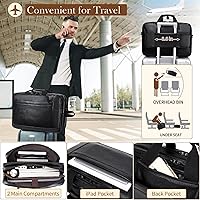 STUERY Faux Leather Messenger Bag for Men 17-17.3 Inch — image 4