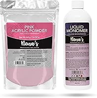 Nena's 16oz Acrylic Liquid Monomer + 16oz Clear Acrylic Powder Pink — image 1