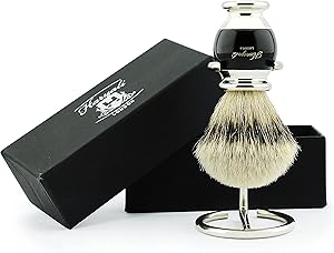 Haryali London Synthetic Silver Tip Badger Hair Shaving Brush with Stand Review