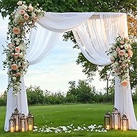 PARTISKY Wedding Arch Draping Fabric 28″ x 19Ft — image 4